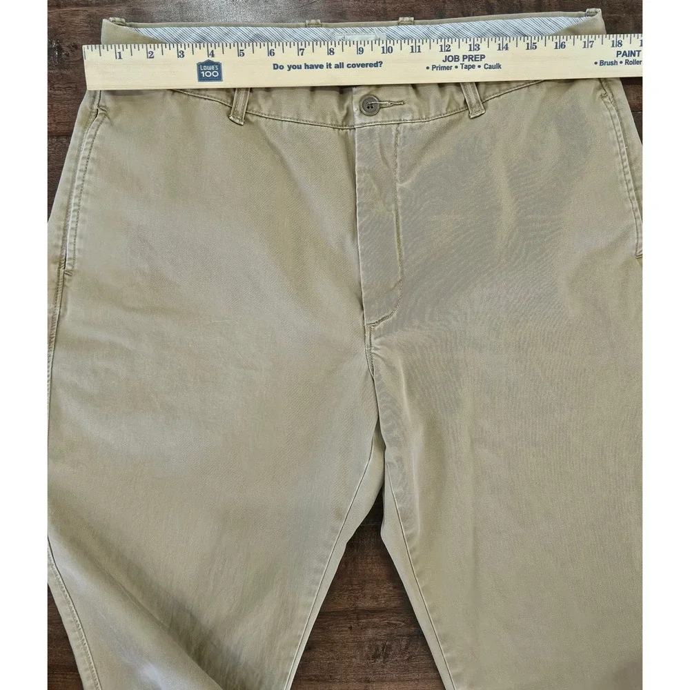 Preppy J.Crew Relaxed Fit Chino Khaki Straight Leg Pants 36x30